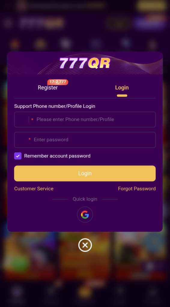 777QR Game